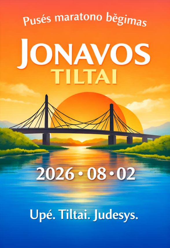 V pusės maratono bėgimas „Jonavos tiltai“ V pusės maratono bėgimas „Jonavos tiltai“